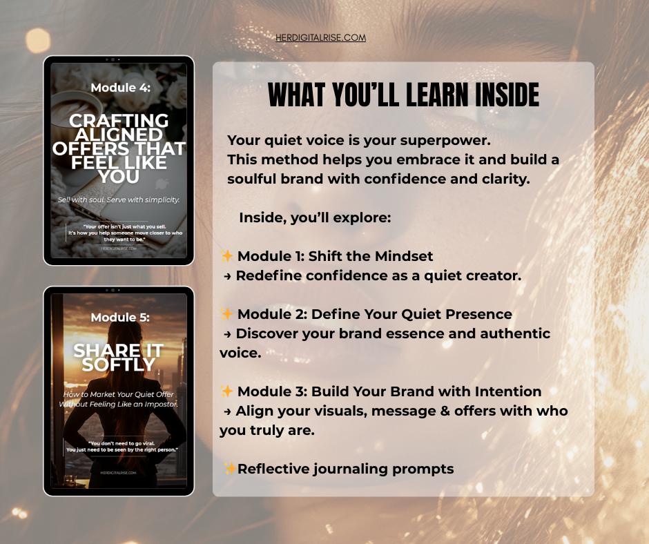 The Quiet Power Method: A Soulful Course for Introverted Women