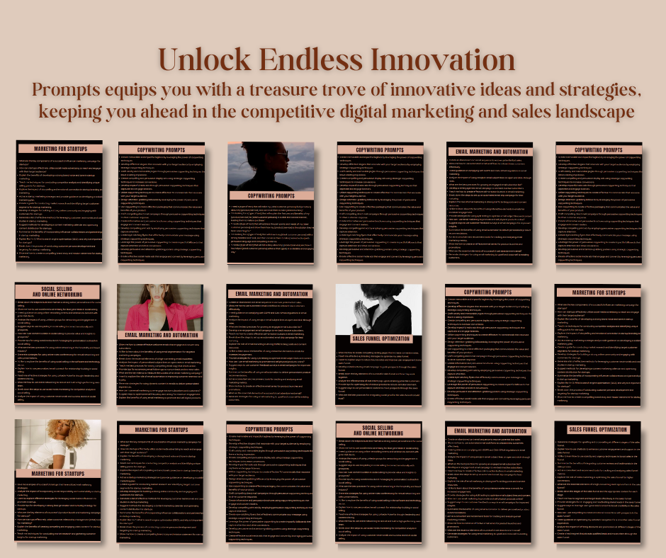 SALES & MARKETING MASTERY 500 + ChatGPT prompts