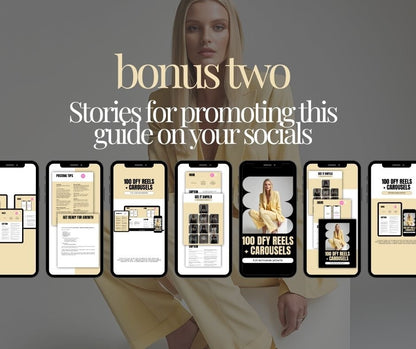 100 DFY Reels + Carousels for Instagram Growth + 4 Bonuses - MRR Digital Storefront
