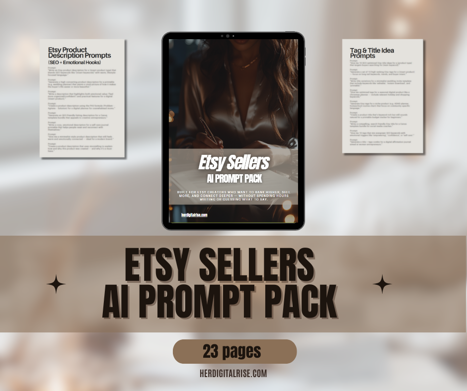 Etsy Sellers AI Prompt Pack