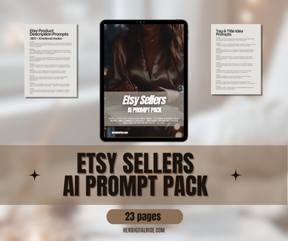 Etsy Sellers AI Prompt Pack