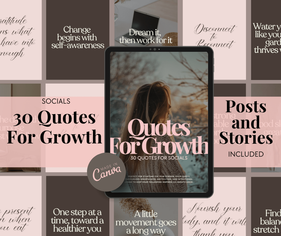 Socials | 30 Quotes for Growth