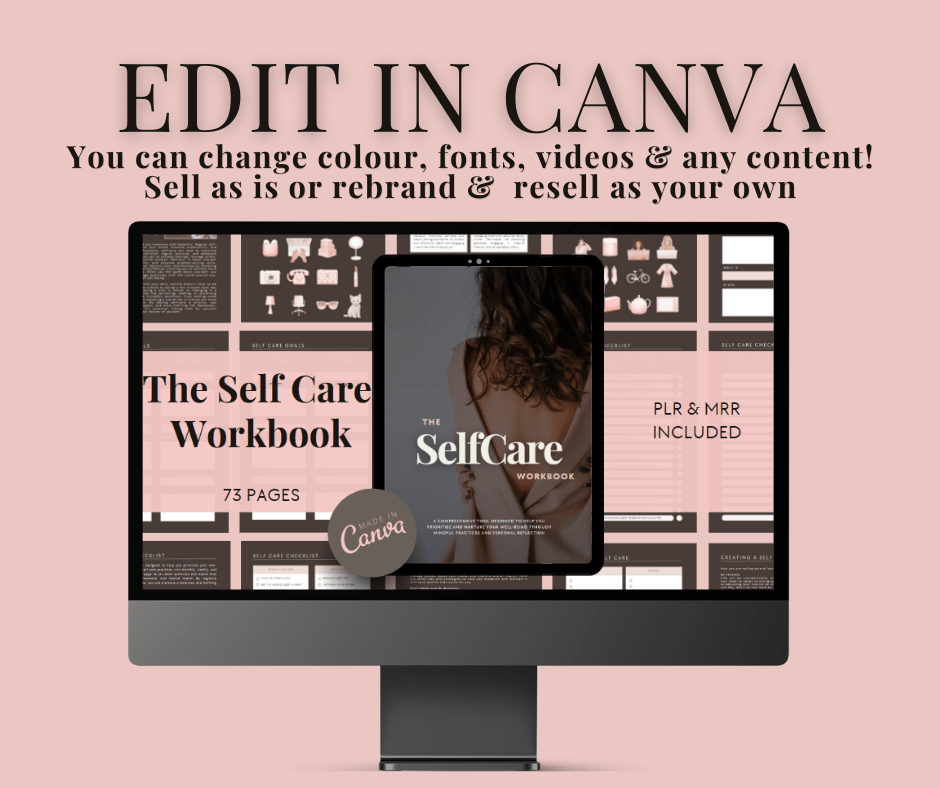 The Self - Care Workbook - MRR Digital Storefront